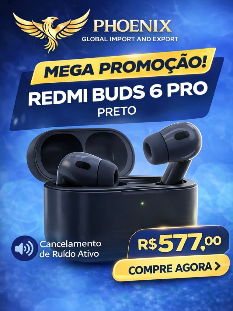 Redmi Buds 6 Pro Preto